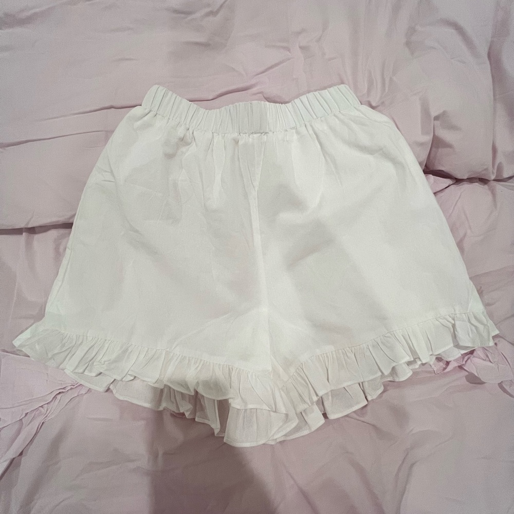 COMMENSE high waisted cotton ruffle shorts (SHORTS ONLY) 🎀🩰